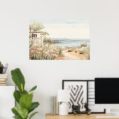 Serene Zypern: Digitalfarben-Kunstdrucke Poster (Heimbüro)