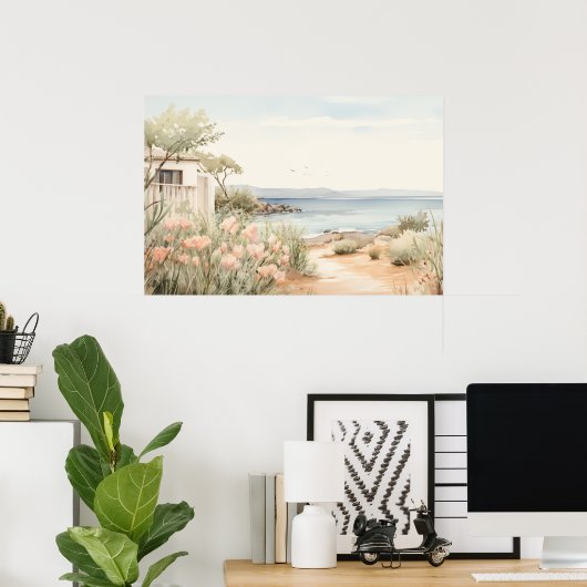 Serene Zypern: Digitalfarben-Kunstdrucke Poster (Heimbüro)