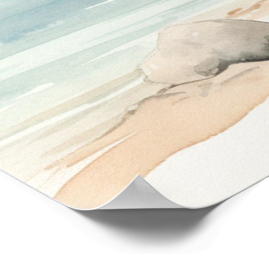 Serene Zypern: Digitalfarben-Kunstdrucke Poster (Ecke)