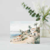 Serene Zypern: Digitalfarben-Kunstdrucke Postkarte (Stehend Vorderseite)