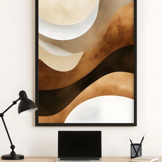 Serener Sandstein-Fluss Poster