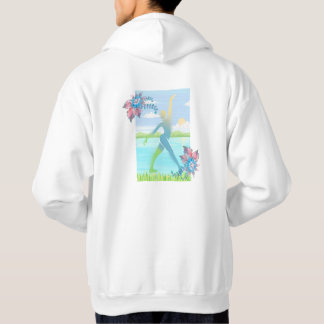 Serener See Spaziergang Abstrakte Tänzer Kunst Hoodie