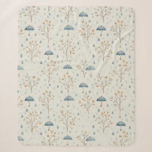 Serenes Regenbogengarten-Blumenmuster (10) Sherpadecke