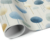 Serenes Regenbogengarten-Blumenmuster (2) Geschenkpapier (Rolleneckpunkt)