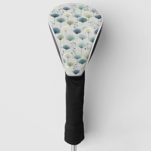 Serenes Regenbogengarten-Blumenmuster (5) Golf Headcover (Vorderseite)