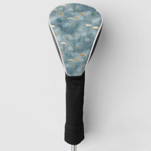 Serenes Regenbogengarten-Blumenmuster (6) Golf Headcover (Vorderseite)