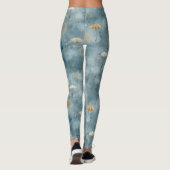 Serenes Regenbogengarten-Blumenmuster (6) Leggings (Rückseite)
