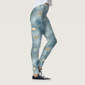 Serenes Regenbogengarten-Blumenmuster (6) Leggings (Rechts)