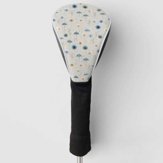Serenes Regenbogengarten-Blumenmuster (8) Golf Headcover (Vorderseite)