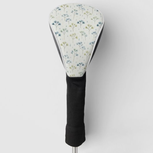 Serenes Regenbogengarten-Blumenmuster (9) Golf Headcover (Vorderseite)