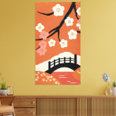 Serenfrühlingsblüten Leinwanddruck (Insitu (Wohnzimmer))