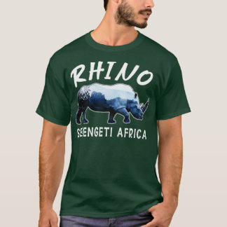 Serengeti Africa Animal Ware Rhinoceros Lovers Gif T-Shirt