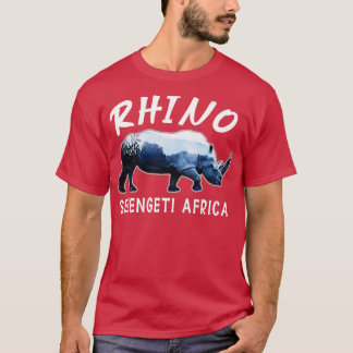 Serengeti Africa Animal Ware Rhinoceros Lovers Gif T-Shirt