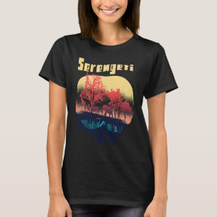 Serengeti Afrika Safari Elefant Nationalpark Groß T-Shirt