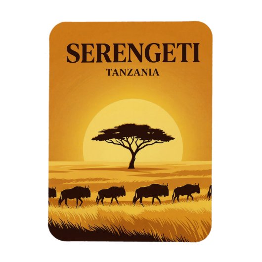 Serengeti, Arusha, Mara Magnet (Vertikal)