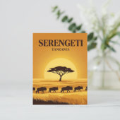 Serengeti, Arusha, Mara Postkarte (Stehend Vorderseite)