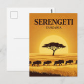 Serengeti, Arusha, Mara Postkarte (Vorne/Hinten)