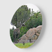 Serengeti Kopje - Tansania, Afrika Große Wanduhr (Winkel)