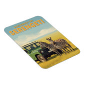 Serengeti National Park Tanzania Zebras Magnet (Rechte Seite)