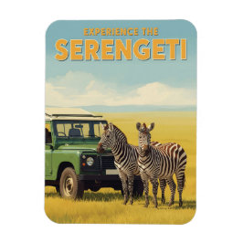 Serengeti National Park Tanzania Zebras Magnet
