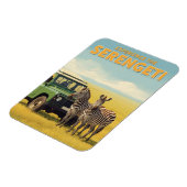 Serengeti National Park Tanzania Zebras Magnet (Linke Seite)