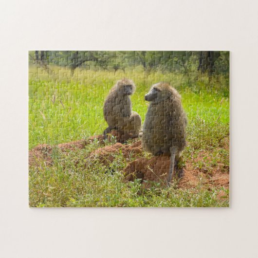 Serengeti Nationalpark Afrika. Puzzle (Horizontal)