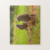 Serengeti Nationalpark Afrika. Puzzle (Vertikal)