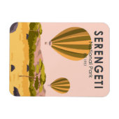 Serengeti Nationalpark Tansania Heißluftballon Magnet (Horizontal)