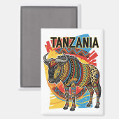 Serengeti Nationalpark Tansania Postcard Magnet (Vorderseite/Rückseite)