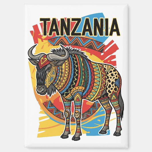 Serengeti Nationalpark Tansania Postcard Magnet (Vorderseite)