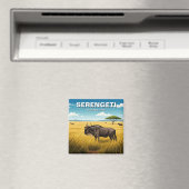Serengeti Nationalpark Tansania Postcard Magnet (In Situ (Geschirrspüler))