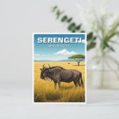 Serengeti Nationalpark Tansania Postcard Postkarte (Stehend Vorderseite)