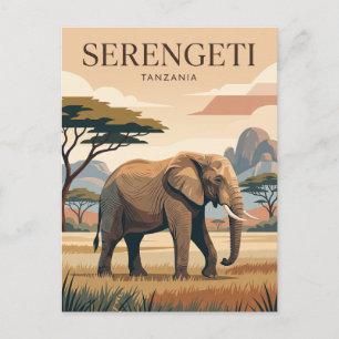 Serengeti-Nationalpark Tansania Postkarte