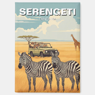 Serengeti-Nationalpark Tansania Zebras Magnet