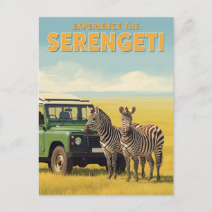 Serengeti Nationalpark Tansania Zebras Postkarte