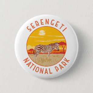 Serengeti Nationalpark Zebra Kunstvoll wandern im  Button