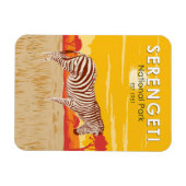 Serengeti Nationalpark Zebra Kunstvoll wandern im Magnet (Horizontal)