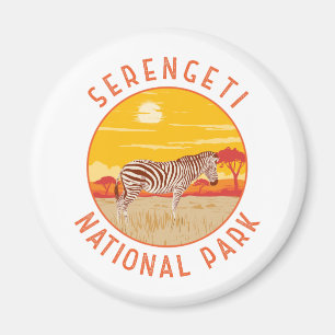 Serengeti Nationalpark Zebra Kunstvoll wandern im  Magnet