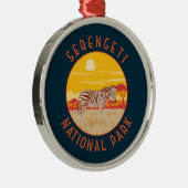Serengeti Nationalpark Zebra Kunstvoll wandern im Ornament Aus Metall (Rechts)