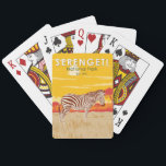 Serengeti Nationalpark Zebra Kunstvoll wandern im Spielkarten<br><div class="desc">Serengeti Vektorgrafik Design. Die Serengeti ist bekannt für die größte jährliche Tierwanderung der Welt.</div>