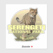 Serengeti NP (Cheetah) WT Aufkleber (Blatt)