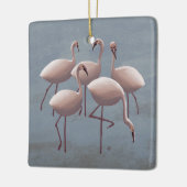 Serengeti Pink Flamingos | Safari Wildlife Decor Keramikornament (Links)