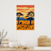 Serengeti Plains Poster (Küche)
