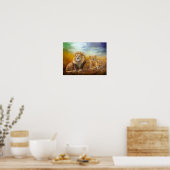 Serengeti Pride Fine Art Poster/Print Poster (Küche)