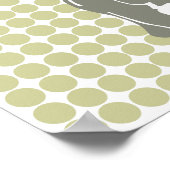 Serengeti Safari Dot mit Pop Art Elephant Poster (Ecke)