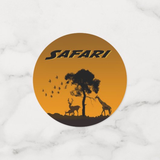 Serengeti Safari Konfetti (Klein Vorderseite)