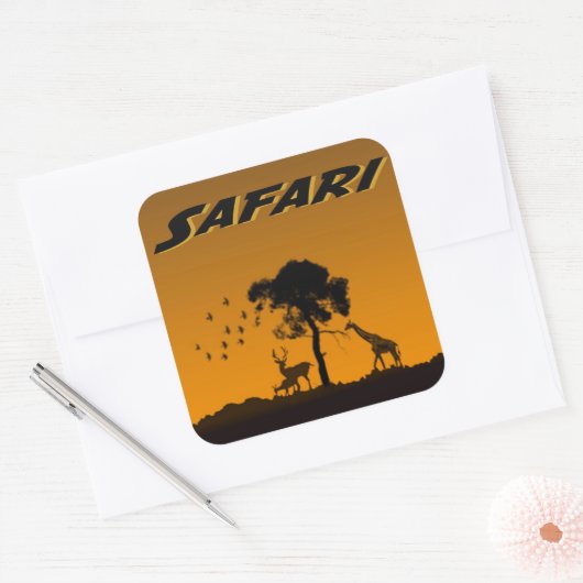 Serengeti Safari Sticker (Umschlag)