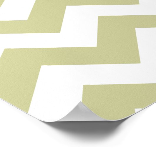 Serengeti Safari Zickzack Poster (Ecke)