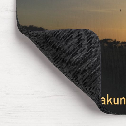 Serengeti Sonnenuntergang Mousepad (Ecke)