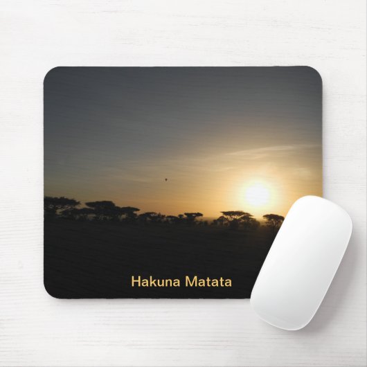 Serengeti Sonnenuntergang Mousepad (Mit Mouse)